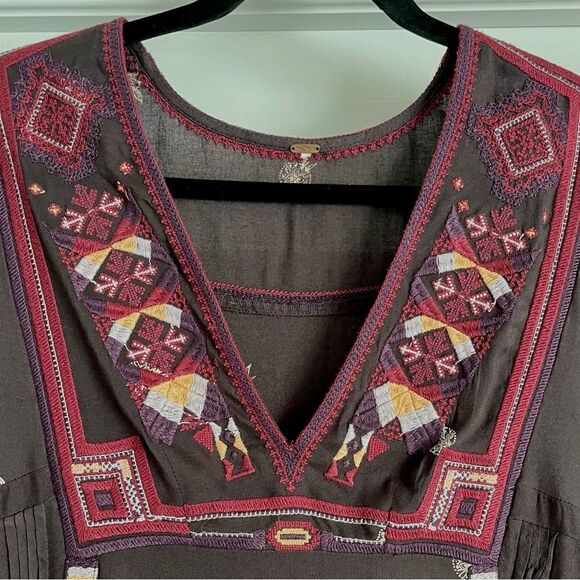 Free People Tulum Smock Dress with Embroidery - Cleopatra Coleman - Picture 9 of 14